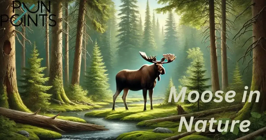 Moose in Nature