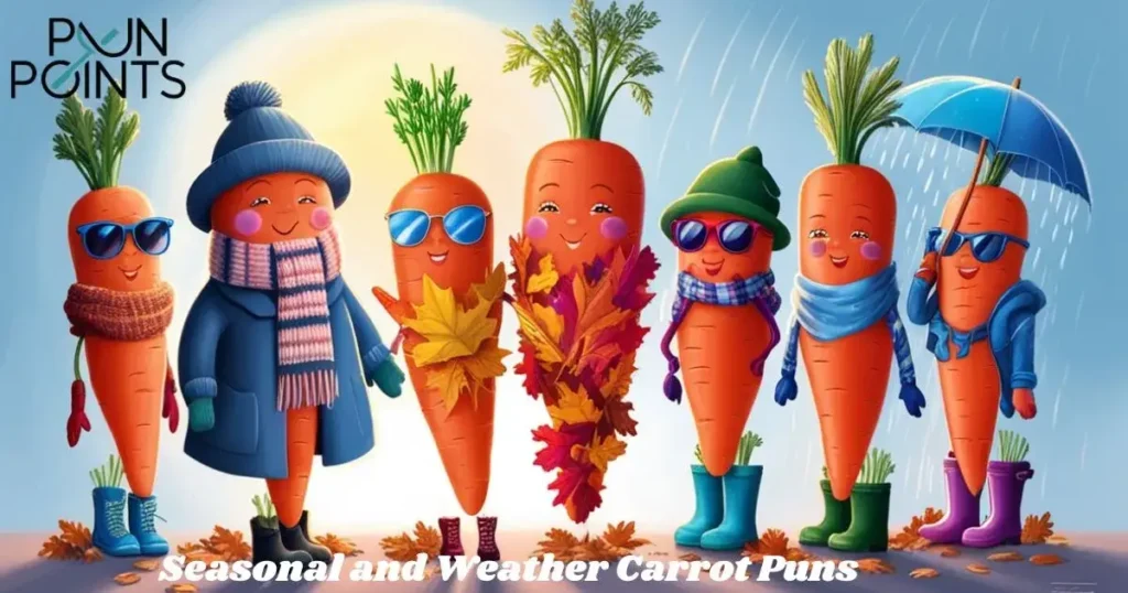 Seasonal and Weather Carrot Puns