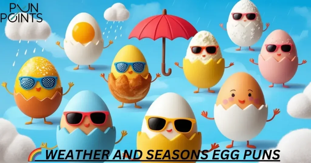 🌈 Weather and Seasons Egg Puns