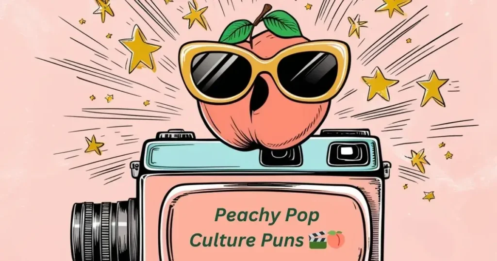 Peachy Pop Culture Puns 🎬🍑