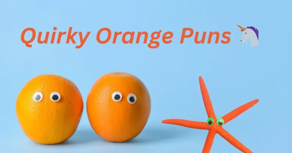 Quirky Orange Puns 🦄