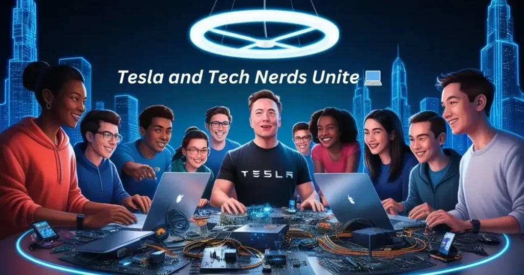 Tesla and Tech Nerds Unite 💻