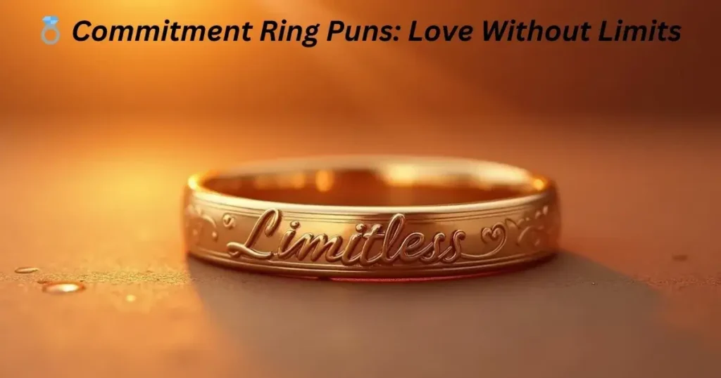 💍 Commitment Ring Puns: Love Without Limits