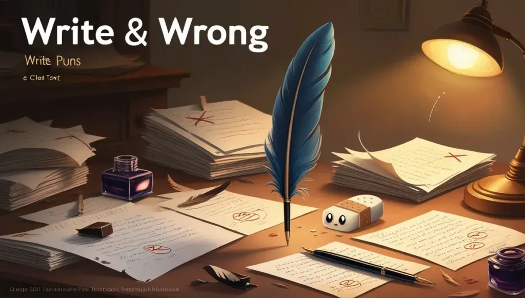 Write & Wrong Puns 🖋️